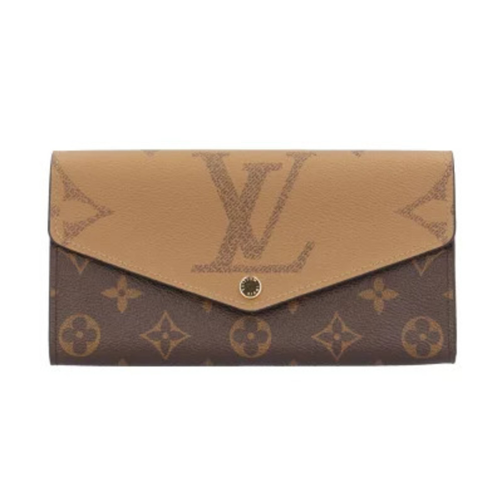 Louis Vuitton Portefeuille Sarah Monogram Giant Reverse Long Wallet Canvas